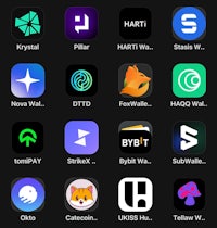 a list of different app icons on a phone screen