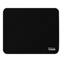 a black mouse pad on a black background