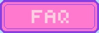 a pink and purple square with the word faq on it