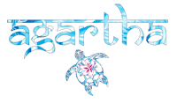 agatha logo with a turtle and a flower