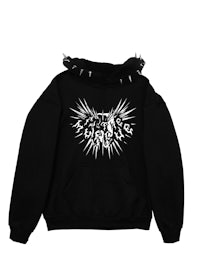 a black hoodie with a skull and crossbones on it