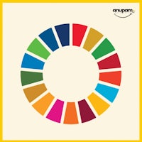an image of a colorful circle with the word un on it