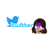a girl with a twitter logo on her face