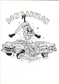 a drawing of a car with the words don babylon on it