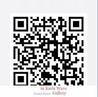 a qr code with the words in kari wave grand palace gallery