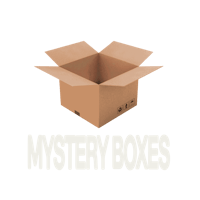 a box with the words mystery boxes on it