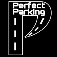 perfect parking logo on a black background