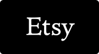 a black background with the word etsy on it