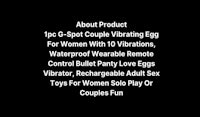about product 100 c sport couple vibrating egg for women with 10 vibrations