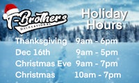 the brothers holiday hours flyer