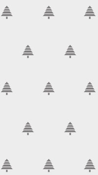 a gray tree pattern on a white background