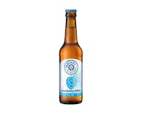 a bottle of beer on a white background