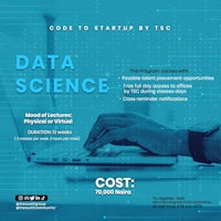 code to startups by tec data science