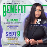 hurricane ida benefit live flyer