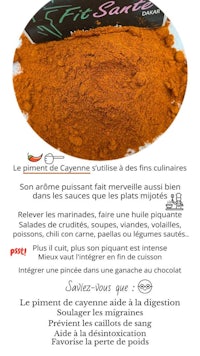 a flyer with a picture of a spice powder