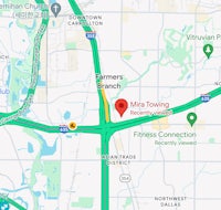 a map showing the location of mia tavia