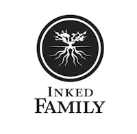 the inked family logo on a white background