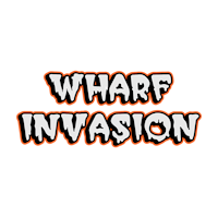 a black background with the words'wharf invasion'on it