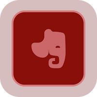 a red square icon with an elephant on it