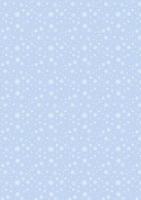 a snowflake pattern on a light blue background