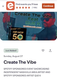 create the vibe - screenshot