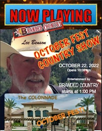 the poster for the october fest country show