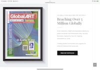 global art magazine - screenshot