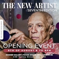 the new artist seventh edition opening event flyer