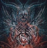 an image of a demon with horns and a skull