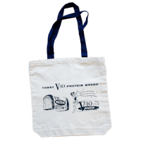 a tote bag with an image of a loaf of bread