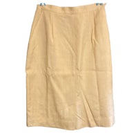 a beige skirt on a hanger
