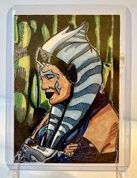 a drawing of a star wars character