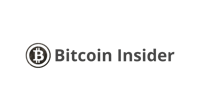 the bitcoin insider logo on a black background