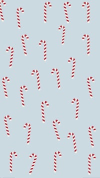 candy canes on a blue background
