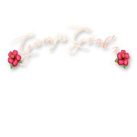 ganja girl's logo on a black background
