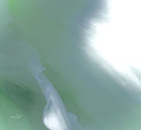 a painting of a wave in the water