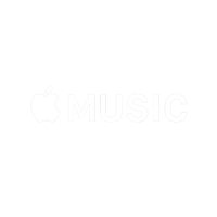 the apple music logo on a black background