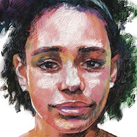 Portrait drawing of a person