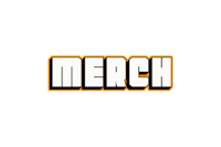 a black background with the word merch on it