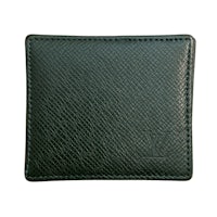louis vuitton wallet in green leather