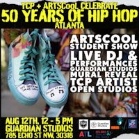 a flyer for the 50th anniversary of hip hop