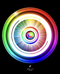 an image of a colorful circle on a black background