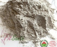 a white powder with the word qaar on it