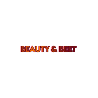 beauty & beet logo on a black background