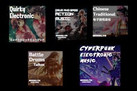 a collection of books with the title cyberpunk electronic music
