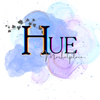 the logo for hue market place