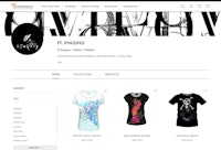 an image of a t - shirt store page