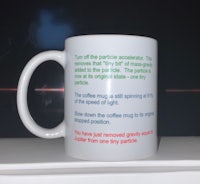 a coffee mug with a quote on it