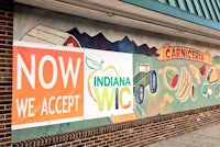 now indiana we accept wic on the side of a building