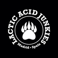 latic acid junkies logo on a black background